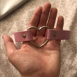 💕Pastel pink heart choker💕